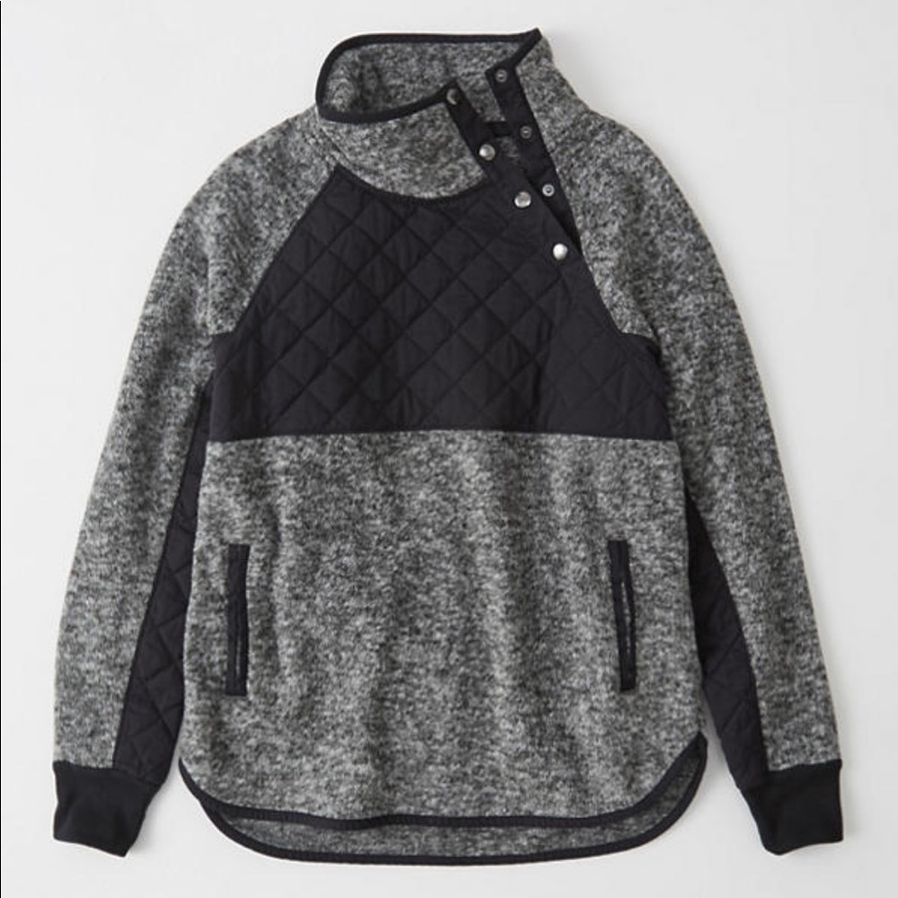 Asymetrical Snap-Up Fleece